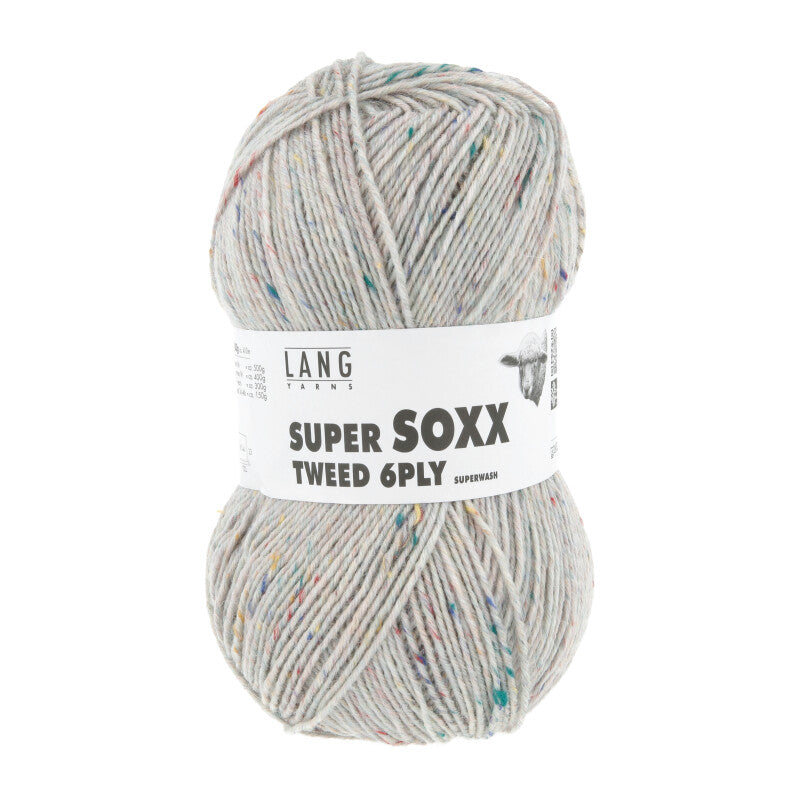 Lang Yarns Super Soxx Tweed 6-ply – 150g / 410m – Greige (0096)