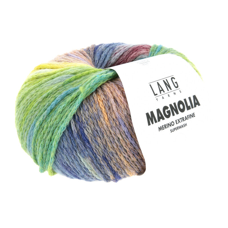 Lang Yarns Magnolia – 100g / 250m – Lime/Yellow/Blue (0015)