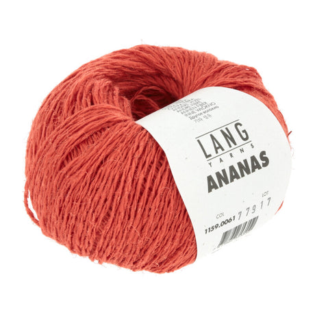 Lang Yarns Ananas yarn, Tomato, colour 0061, ball photograph