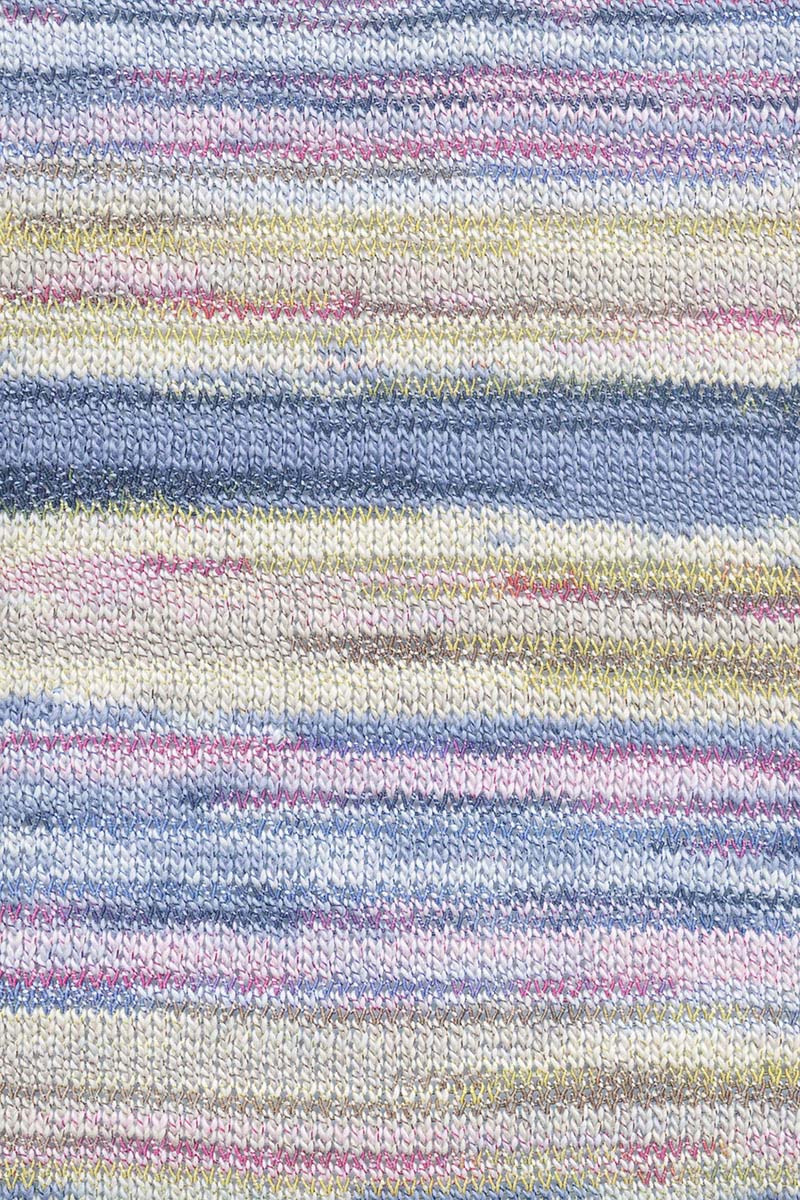 Lang Yarns Fiesta yarn, Yellow/Dark Blue/Rose/Beige, colour 0003, alternate product photograph