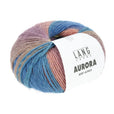 Lang Yarns Aurora yarn, Violet/Yellow/Blue/Pink, colour 0005, ball photograph