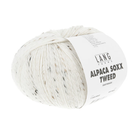 Lang Yarns Alpaca Soxx Tweed – 100g / 387m – Offwhite (0002)