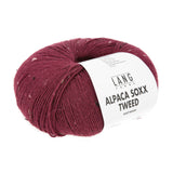 Lang Yarns Alpaca Soxx Tweed – 100g / 387m – Wine Red (0062)