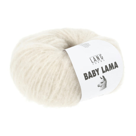 Lang Yarns Baby Lama – 50g / 120m – White (0001)