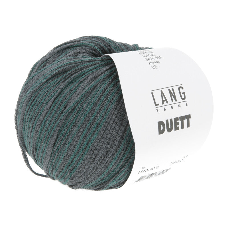 Lang Yarns Duett – 50g / 140m – Anthracite/Petrol (0070)