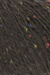 Lang Yarns Cotton Tweed – 50g / 130m – Dark Brown (0068) – detail