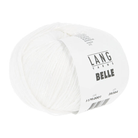 Lang Yarns Belle – 50g / 190m – White (0001)