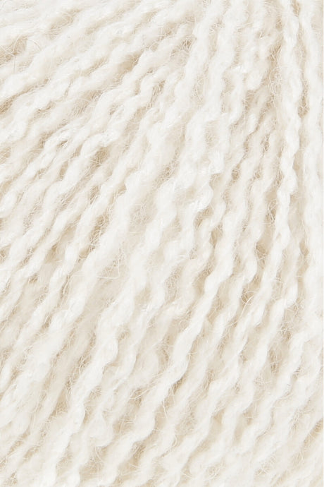Lang Yarns Luma – 50g / 120m – White (0001) – detail