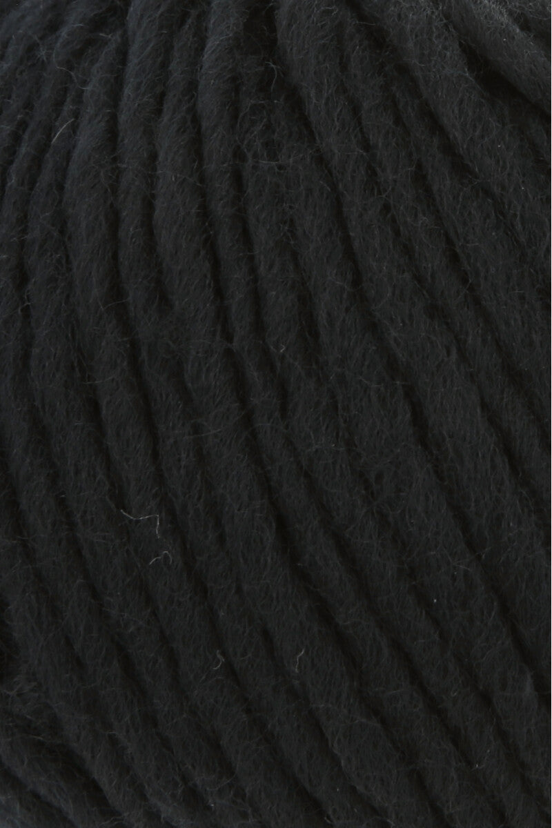 Lang Yarns Naturalis – 50g / 90m – Black (0004) – detail