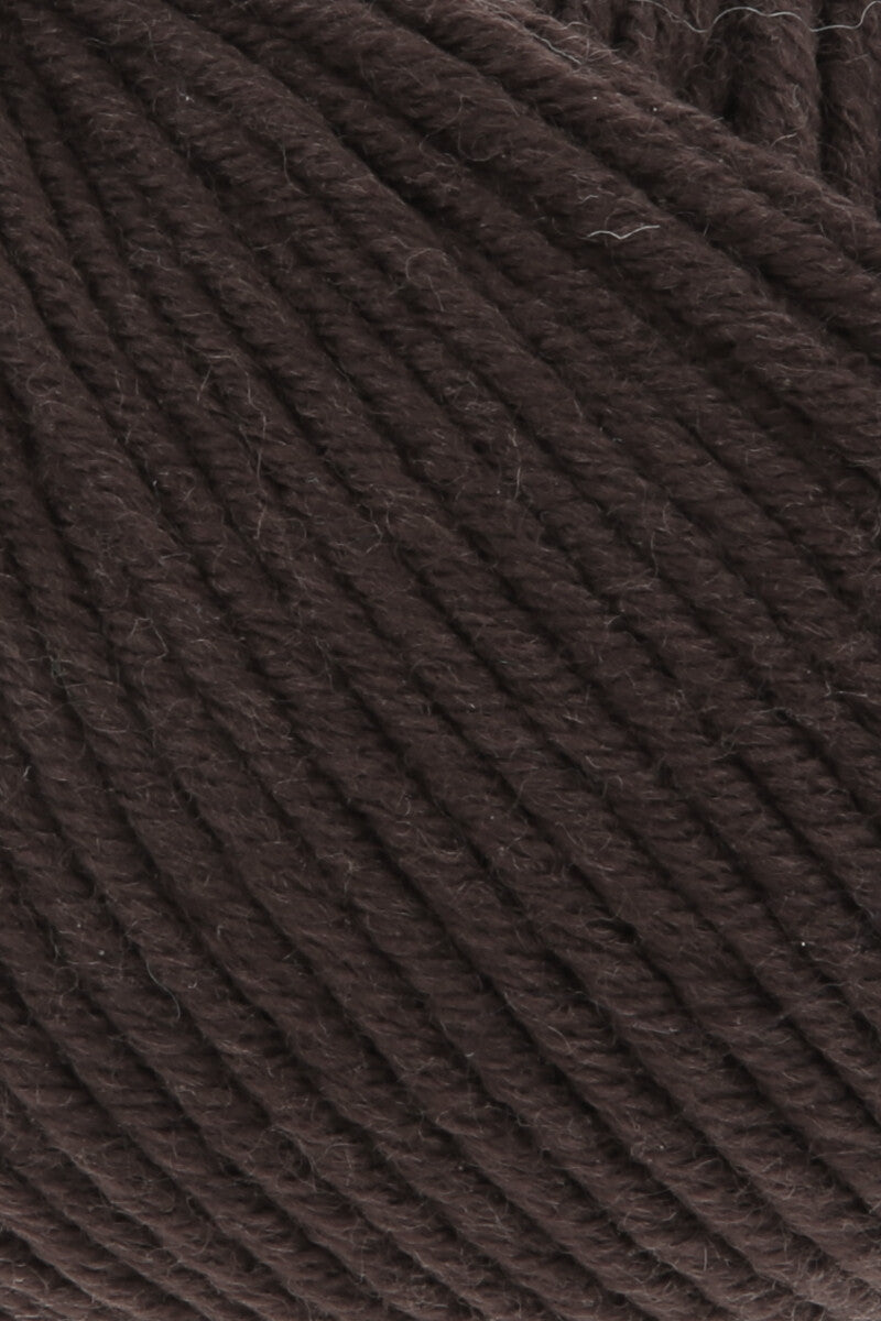 Lang Yarns Merino+ – 50g / 90m – Chocolate (0168) – detail
