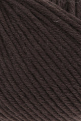 Lang Yarns Merino+ – 50g / 90m – Chocolate (0168) – detail