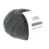 Lang Yarns Merino+ – 50g / 90m – Dark Grey Mélange (0270)