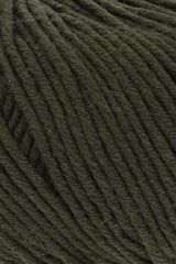 Lang Yarns Merino+ – 50g / 90m – Loden Green (0398) – detail