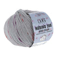 Lang Yarns Merino 200 Bébé Color Yarn, 203m / 50g – Grey-Red (0361)