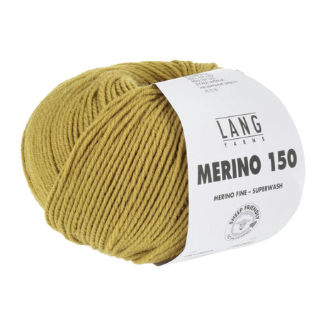 Lang Yarns Merino 150 Yarn, 150m / 50g – Gold (0050)