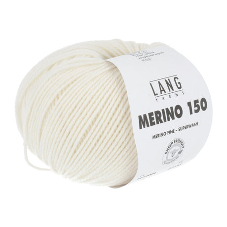 Lang Yarns Merino 150 Yarn, 150m / 50g – Offwhite (0094)