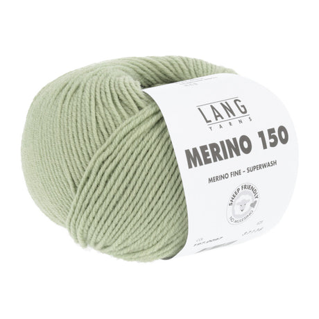 Lang Yarns Merino 150 Yarn, 150m / 50g – Lime Green (0097)