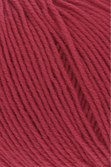 Lang Yarns Merino 150 Yarn, 150m / 50g – Hot Red (0160), yarn texture
