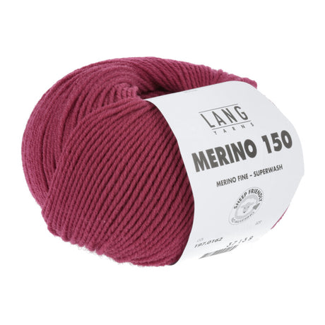 Lang Yarns Merino 150 Yarn, 150m / 50g – Burgundy (0162)