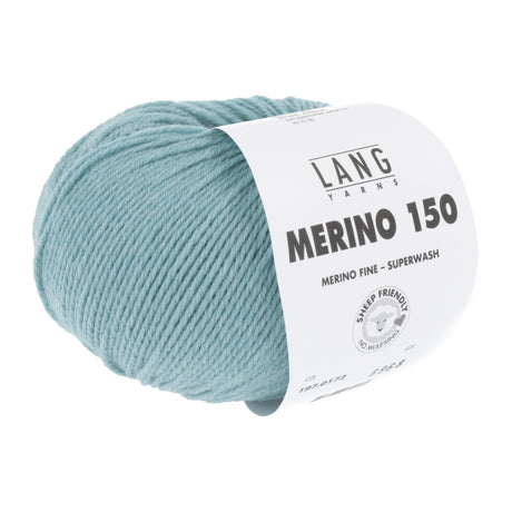 Lang Yarns Merino 150 Yarn, 150m / 50g – Aqua Mélange (0172)