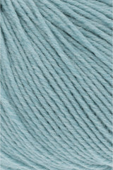 Lang Yarns Merino 150 Yarn, 150m / 50g – Aqua Mélange (0172), yarn texture