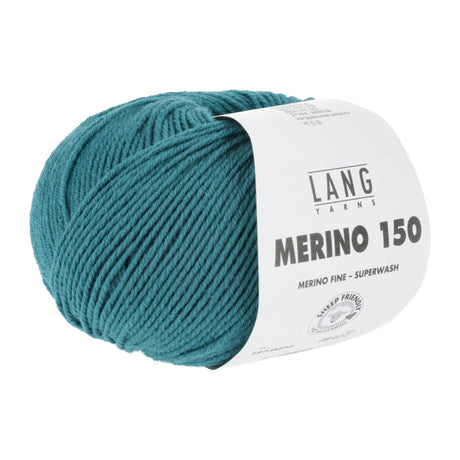 Lang Yarns Merino 150 Yarn, 150m / 50g – Petrol (0272)