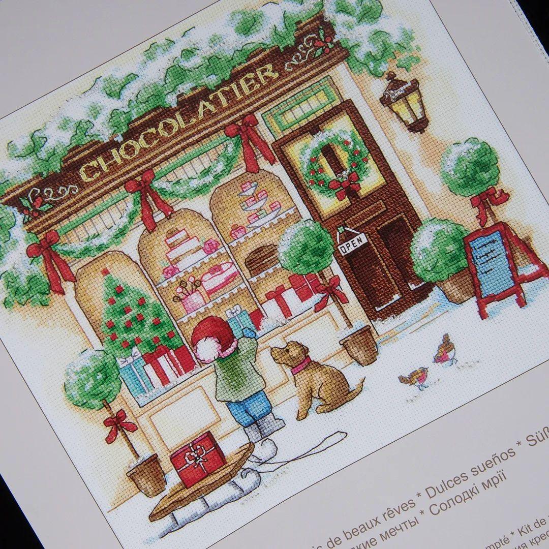 Sweet Dreams Kit  Create a serene scene with Aida fabric.