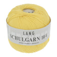 Lang Yarns Schulgarn 10/4 – 100% cotton yarn, 50g/160m – Yellow (0013)
