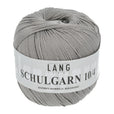 Lang Yarns Schulgarn 10/4 – 100% cotton yarn, 50g/160m – Light Grey (0024)