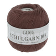 Lang Yarns Schulgarn 10/4 – 100% cotton yarn, 50g/160m – Brown (0095)