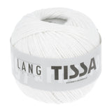 Lang Yarns Tissa – 50g / 80m – White (0001)