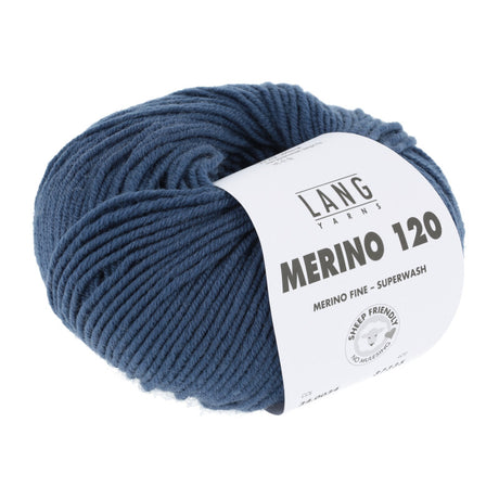 Lang Yarns Merino 120 Yarn, 120m / 50g – Jeans (0034)