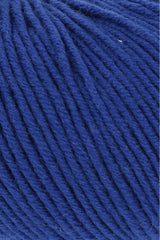 Lang Yarns Merino 120 Yarn, 120m / 50g – Royal (0106), yarn texture