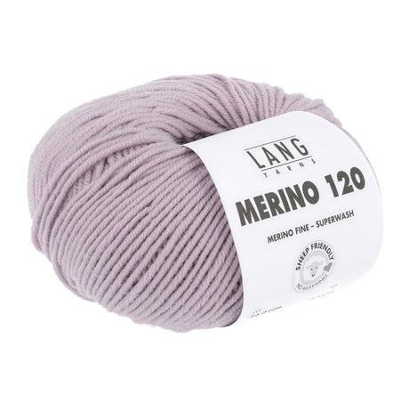 Lang Yarns Merino 120 Yarn, 120m / 50g – Rose Pale (0109)