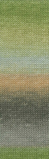 Lang Yarns Merino 120 Dégradé – 50g / 120m – Olive/Corn (0014) – detail