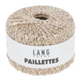 Lang Yarns Paillettes – 25g / 112m – White/Gold (0002)