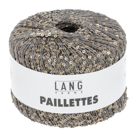 Lang Yarns Paillettes – 25g / 112m – Grey/Gold (0003)