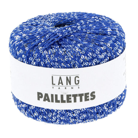 Lang Yarns Paillettes – 25g / 112m – Blue/Silver (0006)