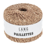 Lang Yarns Paillettes – 25g / 112m – Salmon/Gold (0028)