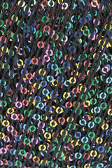 Lang Yarns Paillettes – 25g / 112m – Black/Multicolour (0104) – detail