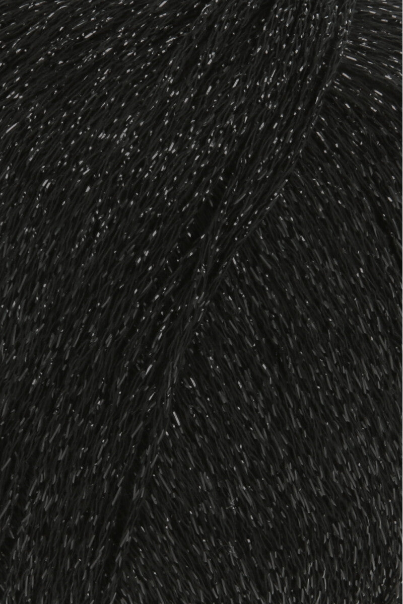 Lang Yarns Lamé Soft – 50g / 190m – Black (0004) – detail
