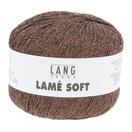 Lang Yarns Lamé Soft – 50g / 190m – Brown (0068)