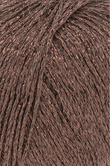 Lang Yarns Lamé Soft – 50g / 190m – Brown (0068) – detail