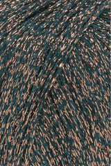 Lang Yarns Lamé Soft – 50g / 190m – Petrol (0088) – detail
