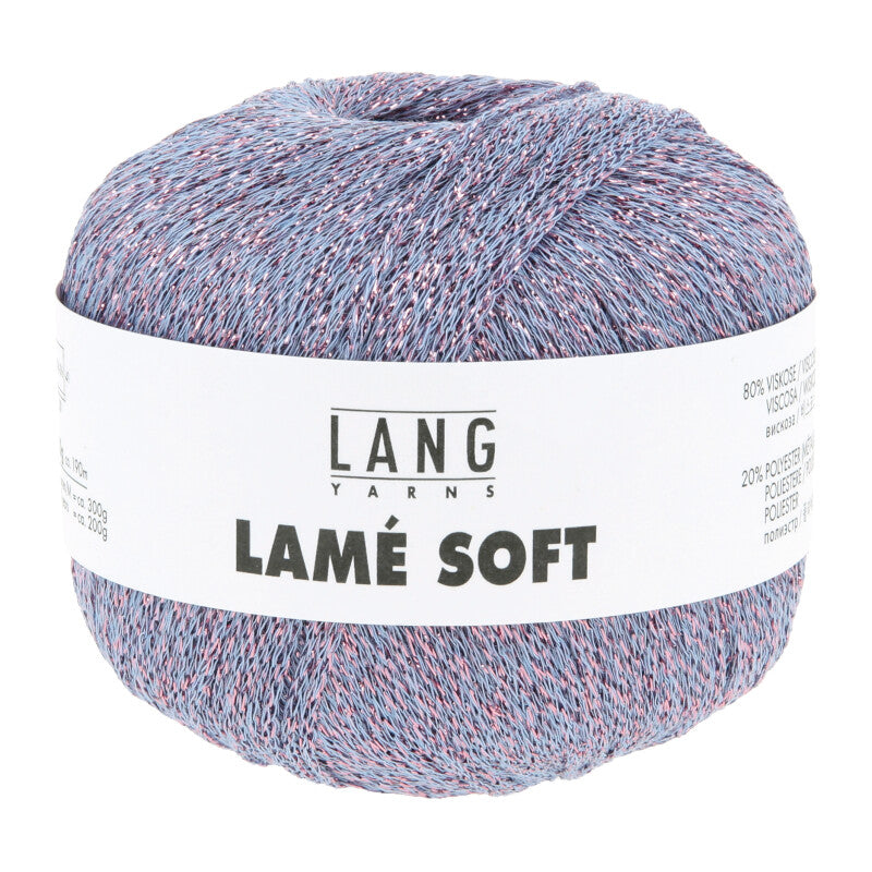 Lang Yarns Lamé Soft – 50g / 190m – Lavender (0146) – B view