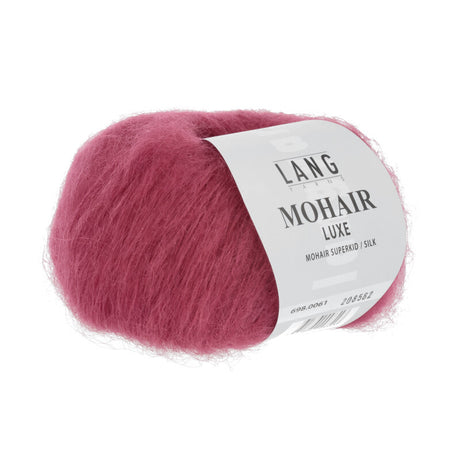 Lang Yarns Mohair Luxe Yarn, 175m / 25g – Geranium (0061)