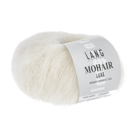Lang Yarns Mohair Luxe Yarn, 175m / 25g – Offwhite (0094)