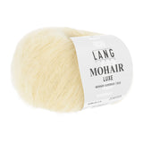 Lang Yarns Mohair Luxe Yarn, 175m / 25g – Light Yellow (0113)