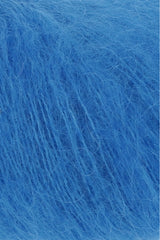 Lang Yarns Mohair Luxe Yarn, 175m / 25g – Cobalt (0121), yarn texture