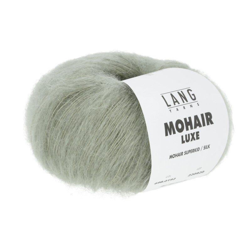 Lang Yarns Mohair Luxe Yarn, 175m / 25g – Reseda Green (0192)
